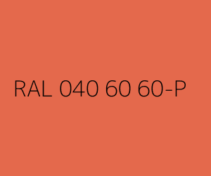 Väri RAL 040 60 60-P 