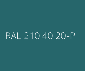Väri RAL 210 40 20-P 