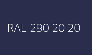 Väri RAL 290 20 20