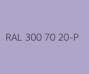 Väri RAL 300 70 20-P 