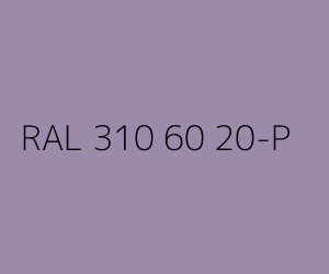 Väri RAL 310 60 20-P 