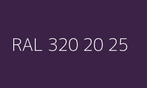 Väri RAL 320 20 25