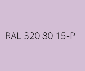 Väri RAL 320 80 15-P 
