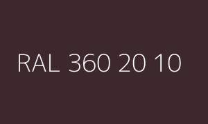 Väri RAL 360 20 10
