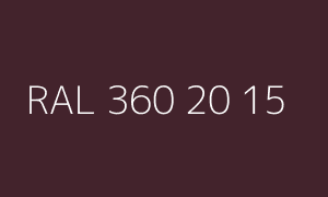 Väri RAL 360 20 15