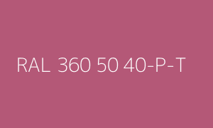 Väri RAL 360 50 40-P-T